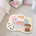 Adorable Cartoon Bear Area Rug | Thrascher
