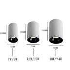 Alderfield Black & White Surface Mounted Downlight