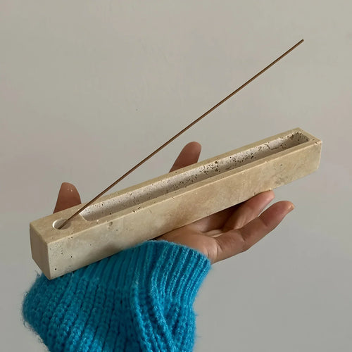 Alnoda Travertine Incense Tray