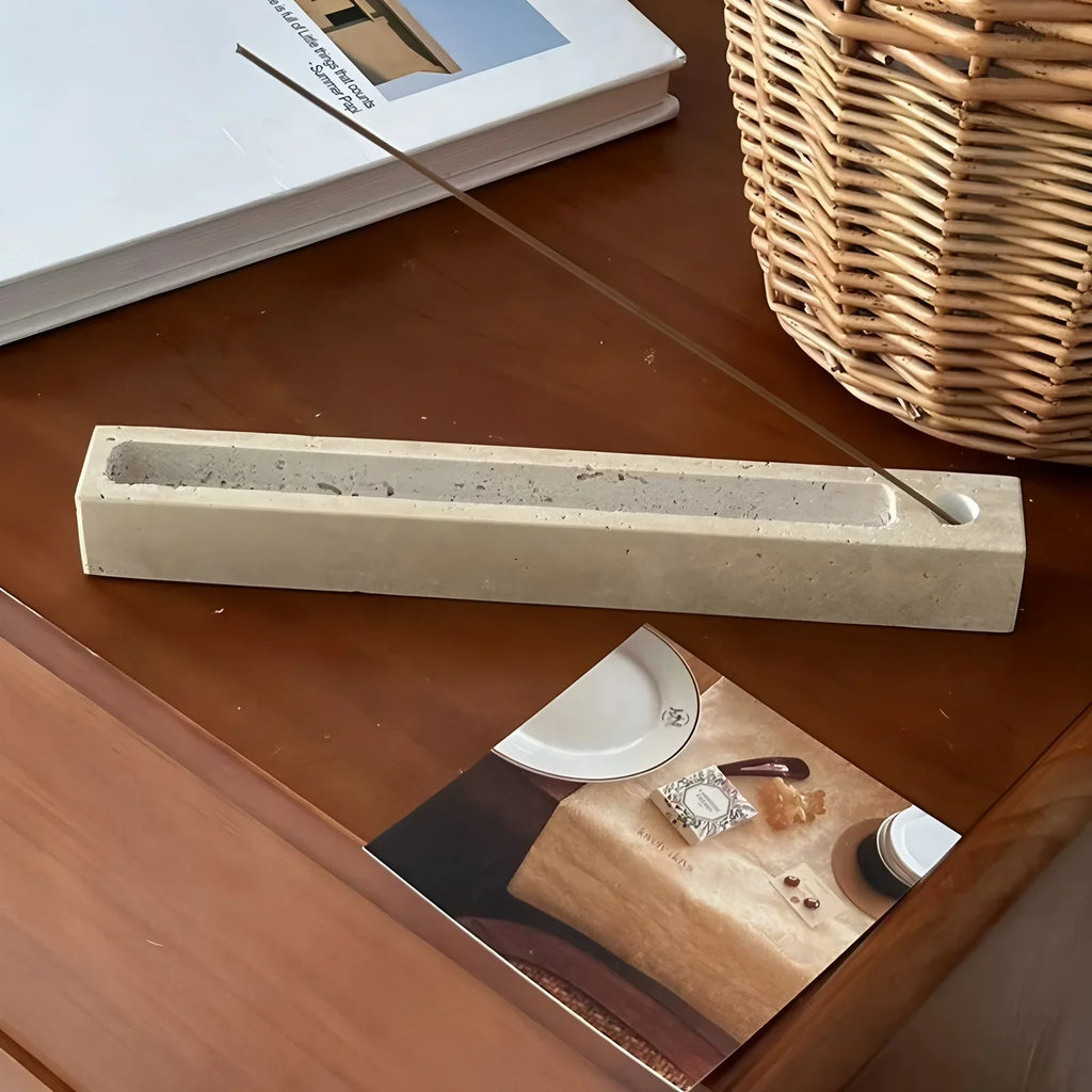 Alnoda Travertine Incense Tray