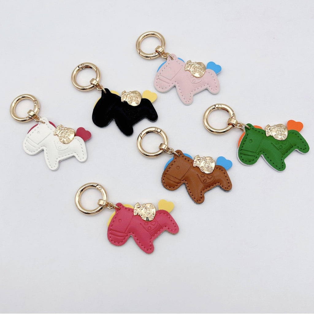 Animal-Shaped Leather Keychain | Thrascher