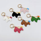 Animal-Shaped Leather Keychain | Thrascher