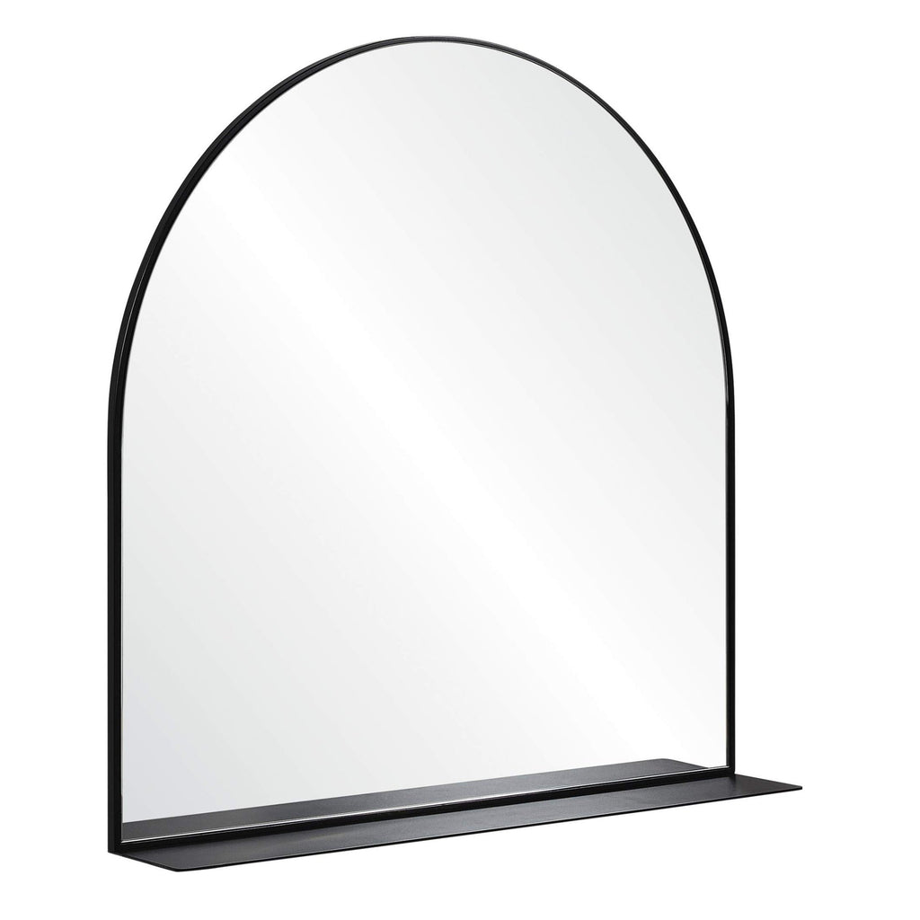 Arch-Shaped Decorative Wall Mirror with Shelf | Thrascher