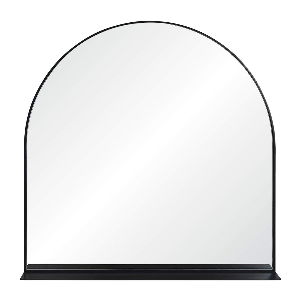 Arch-Shaped Decorative Wall Mirror with Shelf | Thrascher