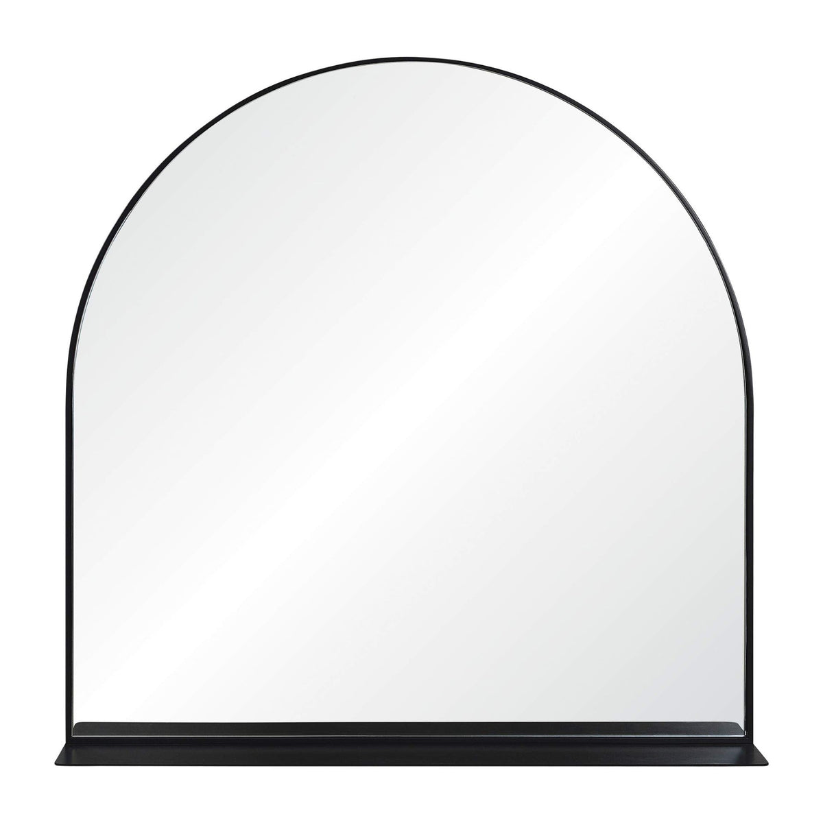 Arch-Shaped Decorative Wall Mirror with Shelf | Thrascher