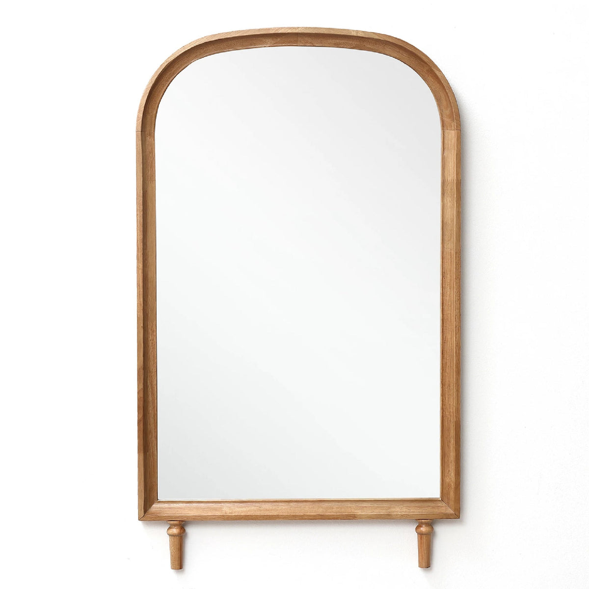 Arched Wooden Frame Wall Mirror | Thrascher