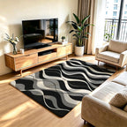 Area Rug Gray Blue | Thrascher