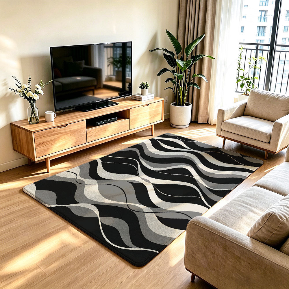 Area Rug Gray Blue | Thrascher