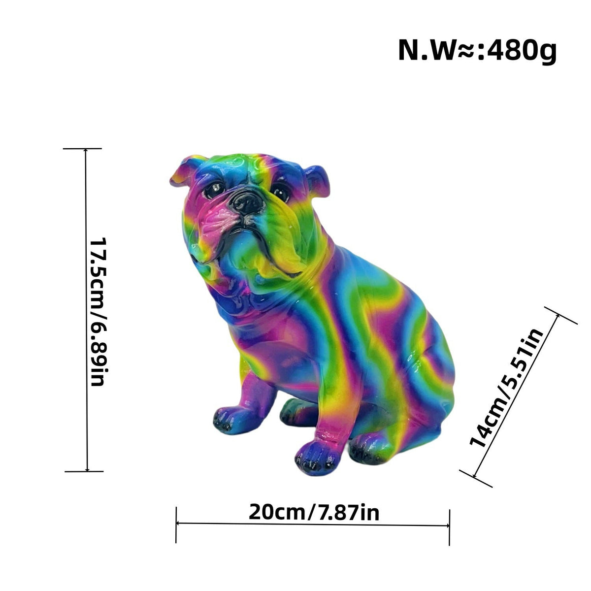 Artful Bulldog Figurine | Thrascher
