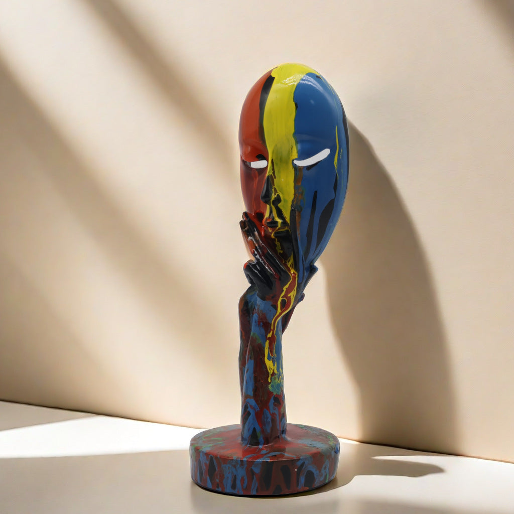 Artful Decoration in the Form of a Contemplative Figure | Thrascher