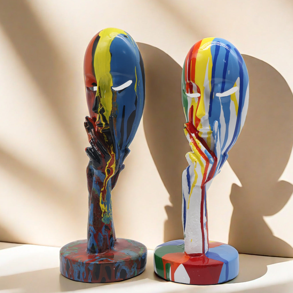 Artful Decoration in the Form of a Contemplative Figure | Thrascher