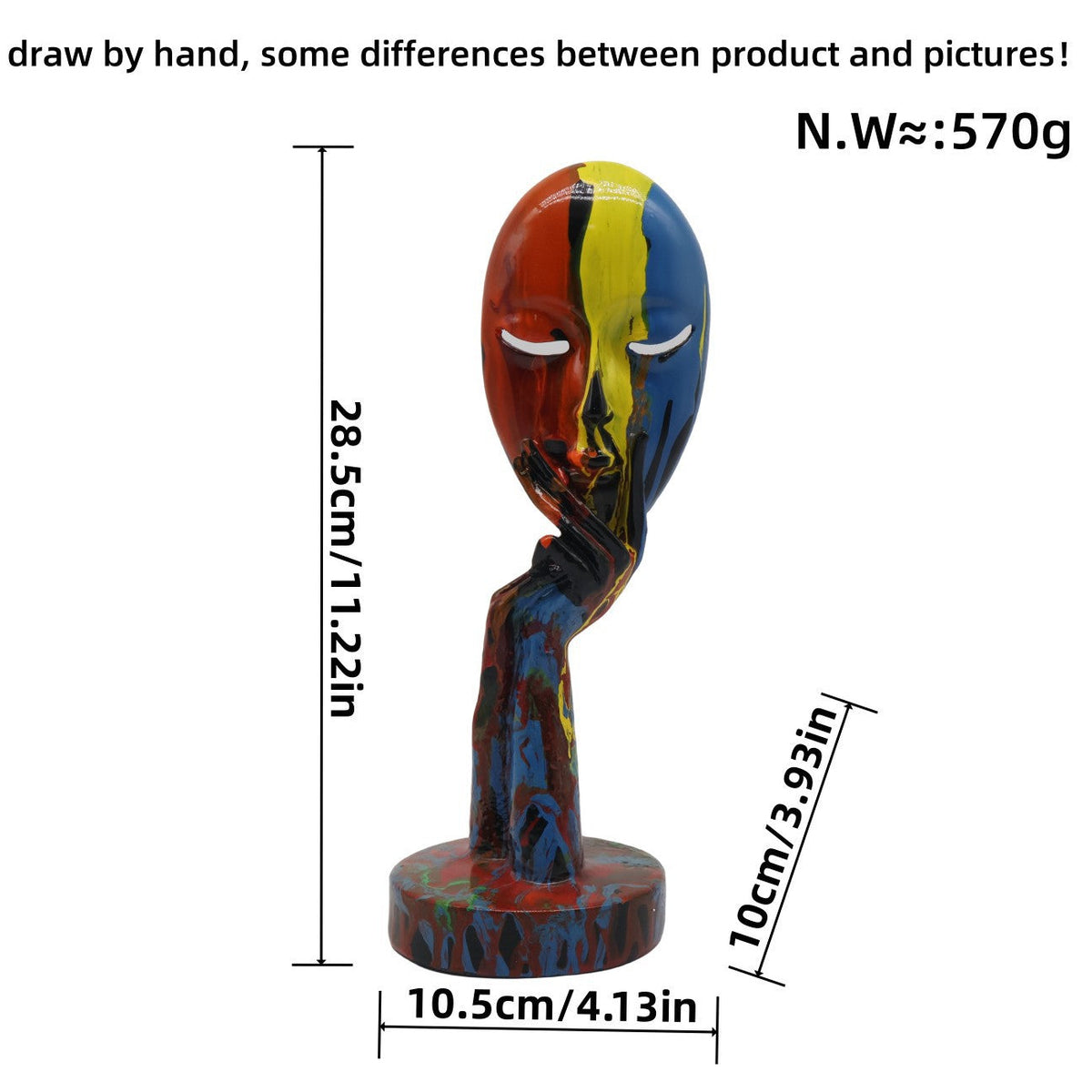 Artful Decoration in the Form of a Contemplative Figure | Thrascher