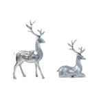 Artful Decorative Figure of a Magnificent Deer with Floral Details | Thrascher