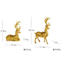 Artful Decorative Figure of a Magnificent Deer with Floral Details | Thrascher