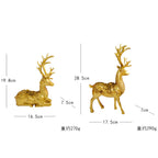 Artful Decorative Figure of a Magnificent Deer with Floral Details | Thrascher