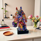 Artful Horse Sculpture made of High-Quality Resin | Thrascher