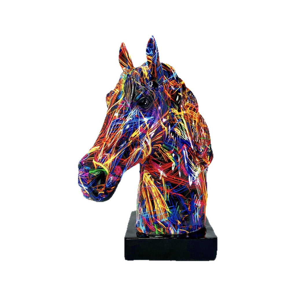 Artful Horse Sculpture made of High-Quality Resin | Thrascher