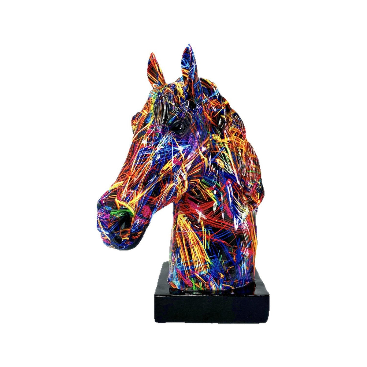 Artful Horse Sculpture made of High-Quality Resin | Thrascher