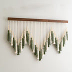 Artful Macrame Wall Hanging with Gradient and Elegant Tassels | Thrascher