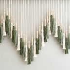 Artful Macrame Wall Hanging with Gradient and Elegant Tassels | Thrascher