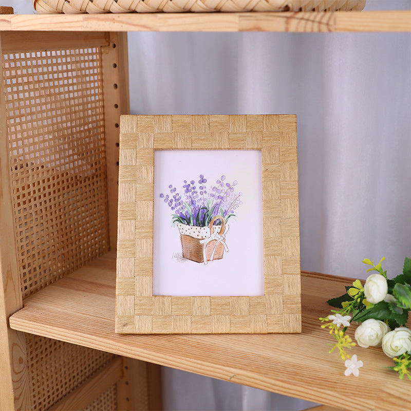 Artful Picture Frame made of Natural Rattan | Thrascher