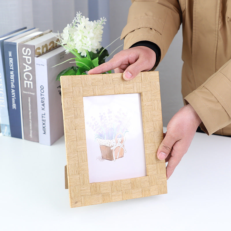 Artful Picture Frame made of Natural Rattan | Thrascher