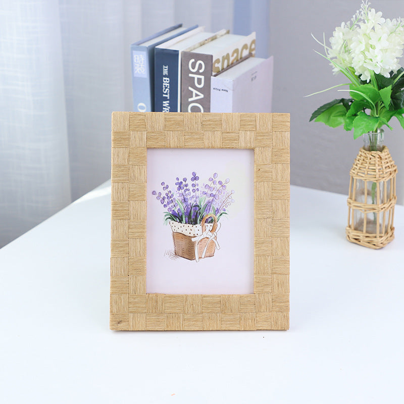 Artful Picture Frame made of Natural Rattan | Thrascher