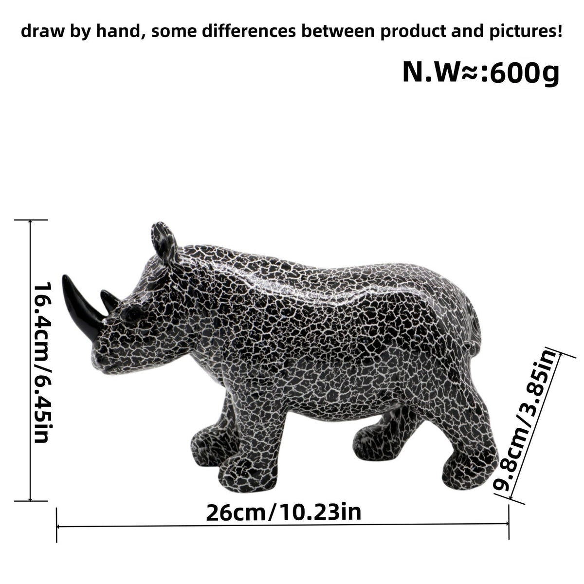 Artful Rhino Figure | Thrascher