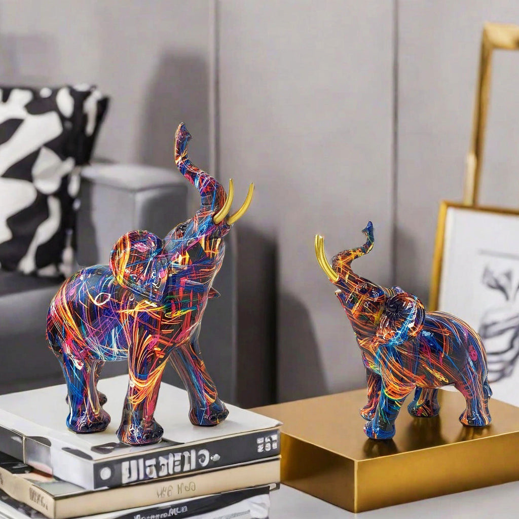 Artfully Designed Elephant Figure | Thrascher