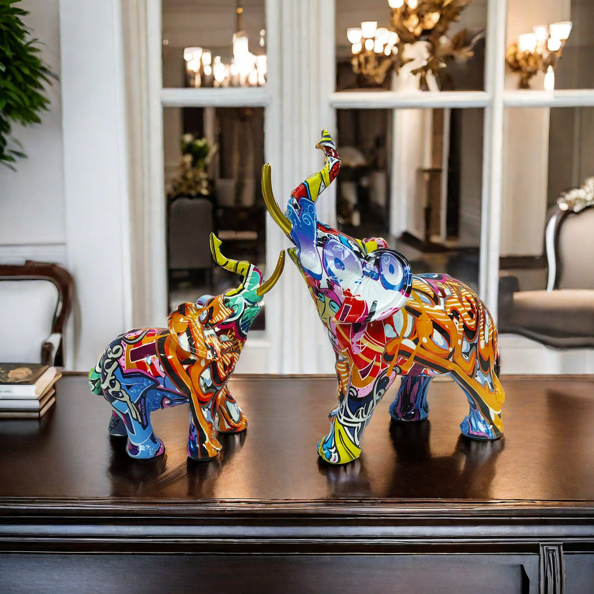 Artfully Designed Elephant Figure | Thrascher
