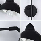 Articulated Wall Lamp with Curved Arm and Adjustable Bell Shade | Thrascher