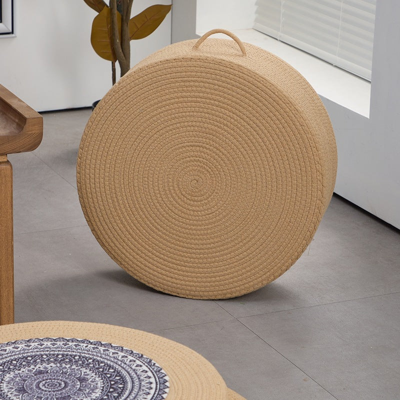 Artificial Leather Pouf | Thrascher