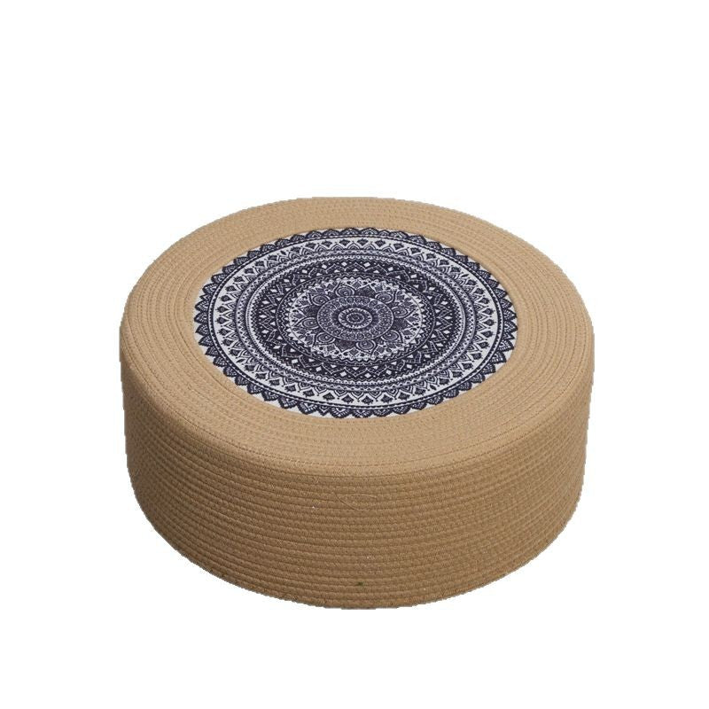 Artificial Leather Pouf | Thrascher
