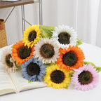Artificial Sunflower Yellow Blue | Thrascher