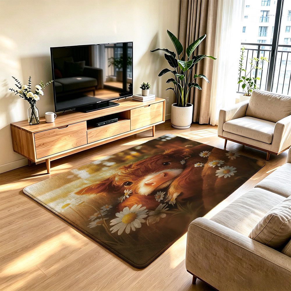 Artistic Cat Print Area Rug | Thrascher