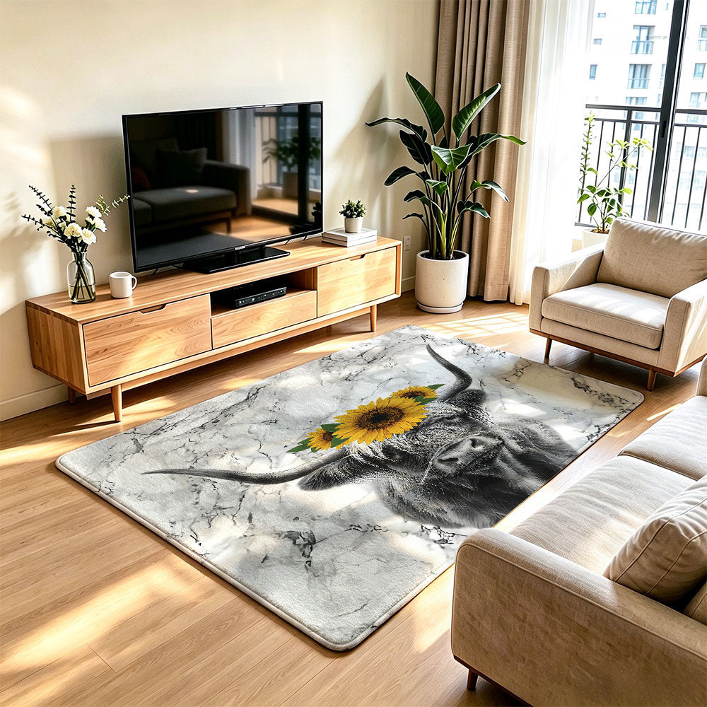 Artistic Cat Print Area Rug | Thrascher