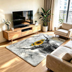 Artistic Cat Print Area Rug | Thrascher