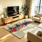 Artistic Cat Print Area Rug | Thrascher