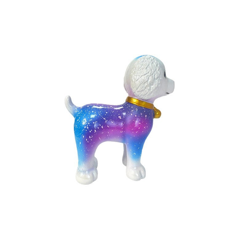 Artistic Dog Sculpture with Colorful Design | Thrascher