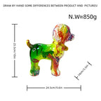 Artistic Dog Sculpture with Colorful Design | Thrascher