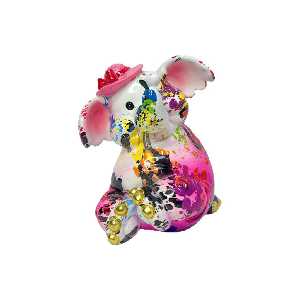 Artistic Elephant Figure with Football Motif | Thrascher