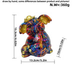 Artistic Elephant Figure with Football Motif | Thrascher