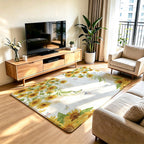 Artistic Floral Area Rug | Thrascher
