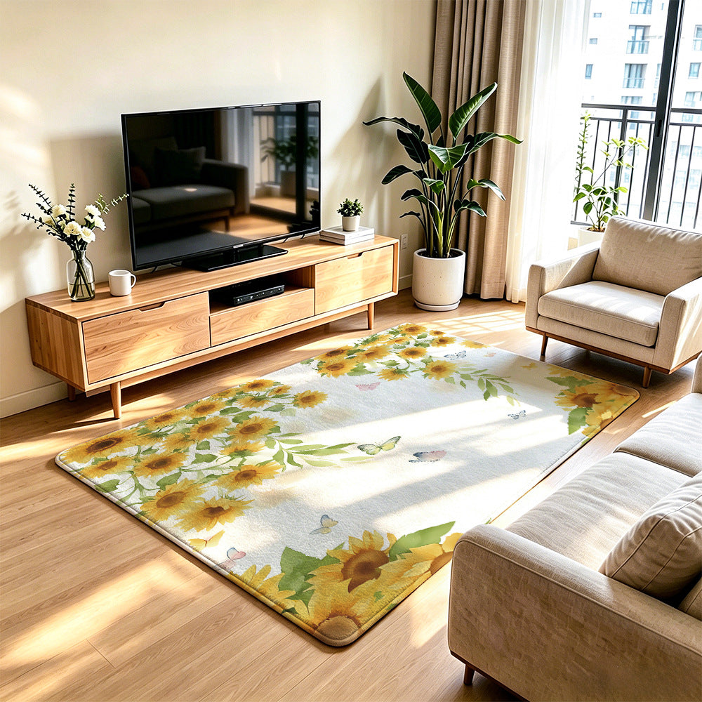 Artistic Floral Area Rug | Thrascher