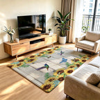 Artistic Floral Area Rug | Thrascher