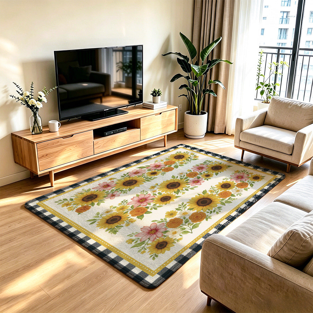 Artistic Floral Area Rug | Thrascher