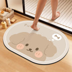 Artistic Floral Bath Mat | Thrascher