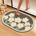 Artistic Floral Bath Mat | Thrascher