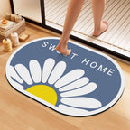Artistic Floral Bath Mat | Thrascher