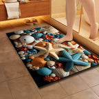 Artistic Floral Design Bath Mat | Thrascher
